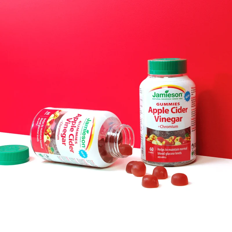 Jamieson - Apple Cider Vinegar Gummies, with Chromium | 60 Gummies