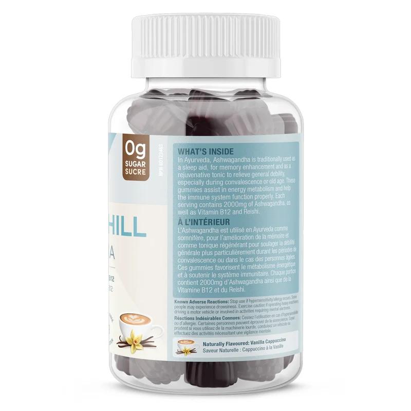 Suku Vitamins - Ashwachill, Vanilla Cappuccino Flavour | 60 Gummies