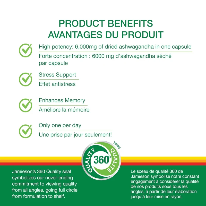 Jamieson - Ashwagandha | 60 Capsules