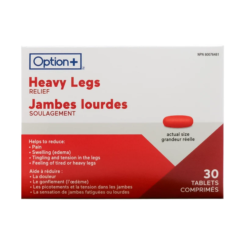 Option+ Heavy Legs Relief | 30 Tablets