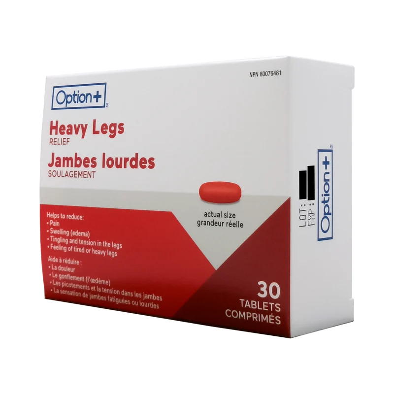 Option+ Heavy Legs Relief | 30 Tablets