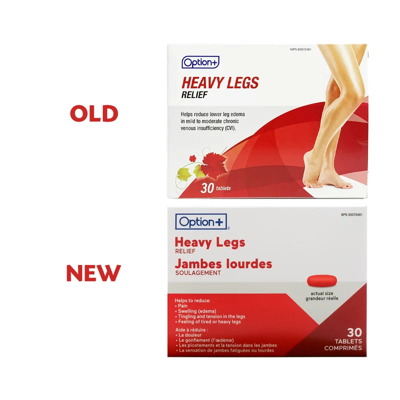 Option+ Heavy Legs Relief | 30 Tablets
