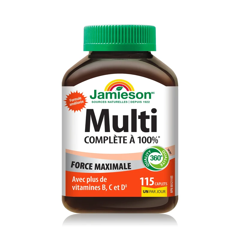 Jamieson - Multi 100% Complete Max Strength | 115 Caplets