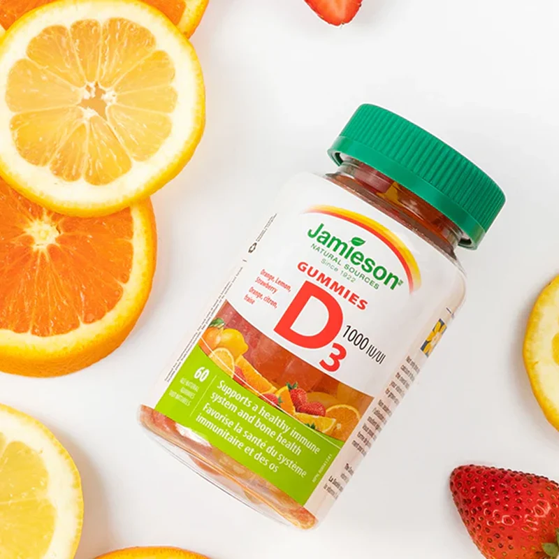 Jamieson - Vitamin D3 1000 IU, Orange Lemon Strawberry | 130 Gummies