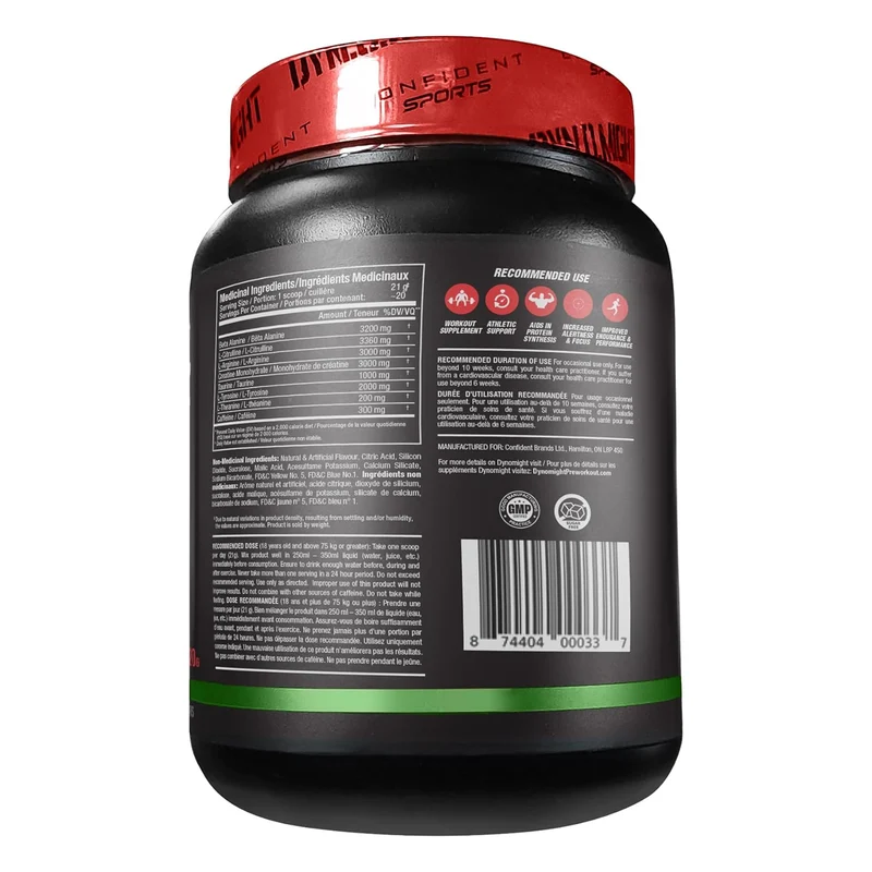 DYNOMIGHT - Fully Dosed Explosive Pre-Workout, Green Apple Ranch Flavour | 420 g