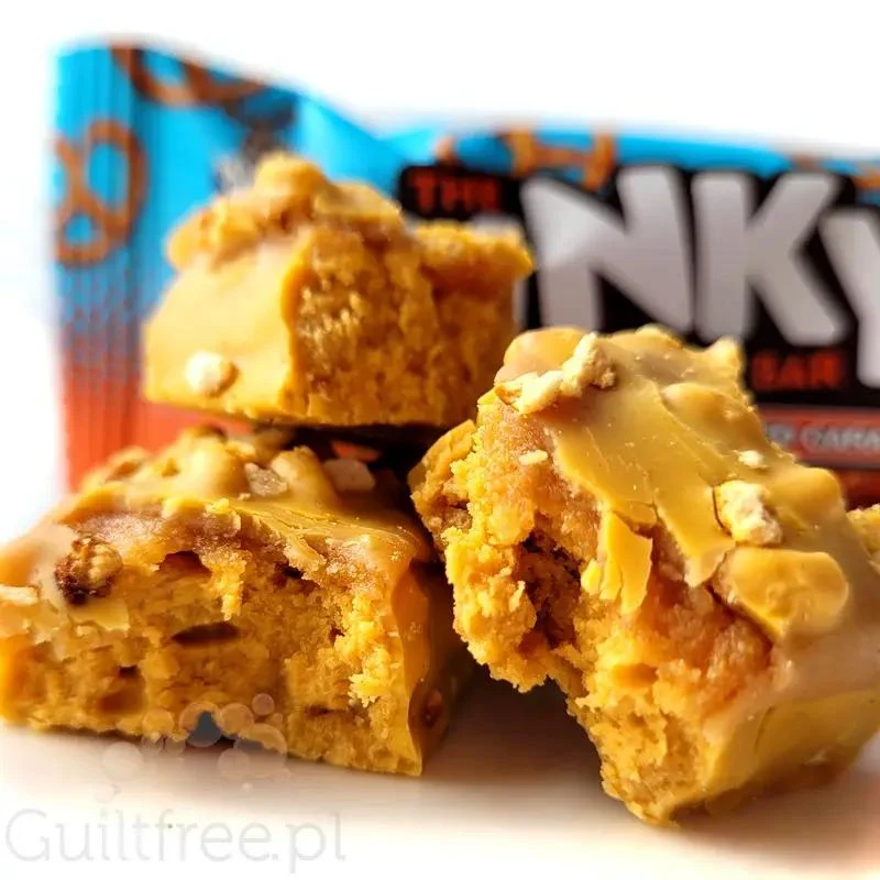 Moose Dinky Protein Bar Salted Caramel Pretzel - batonik proteinowy 130kcal & 11g białka, smak Karmelowe Precelki