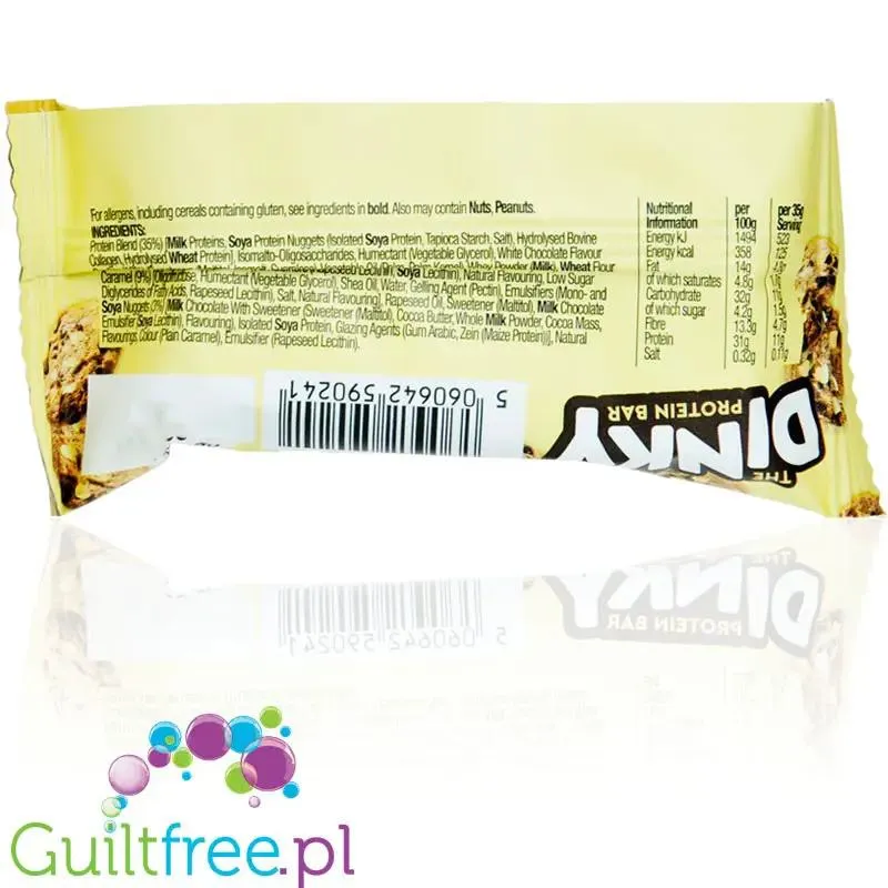 Moose Dinky Bar White Choc Cookie 125kcal & 11g białka, batonik proteinowy w czekoladzie