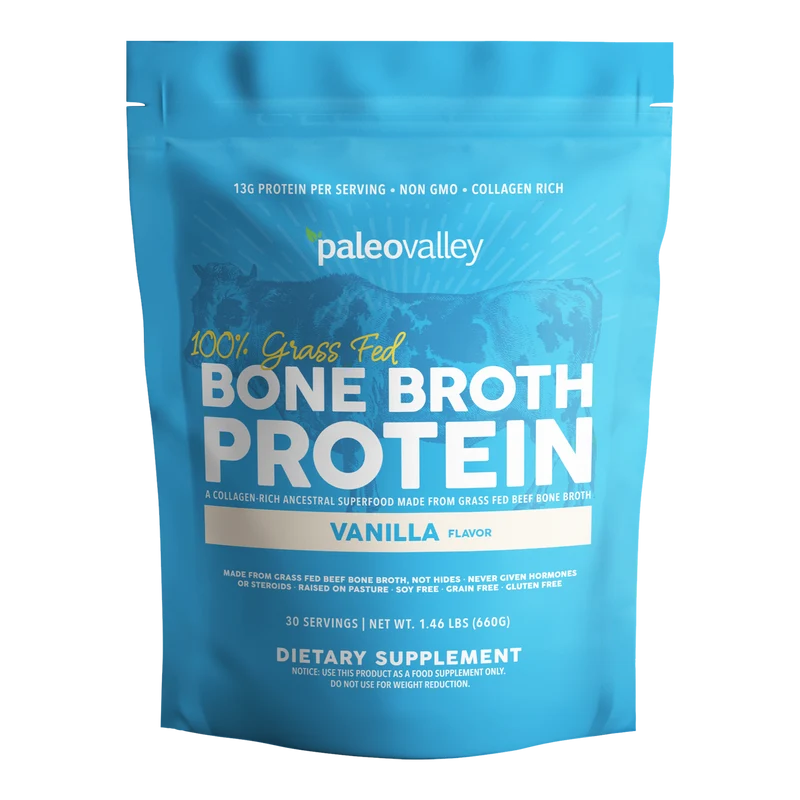 Paleovalley 100% Grass Fed Bone Broth Protein