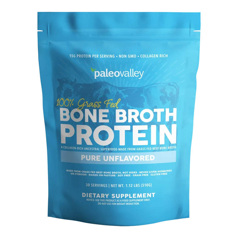 Paleovalley 100% Grass Fed Bone Broth Protein