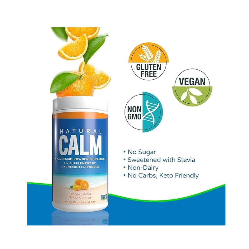 Natural Calm - Magnesium, Orange | 452 g