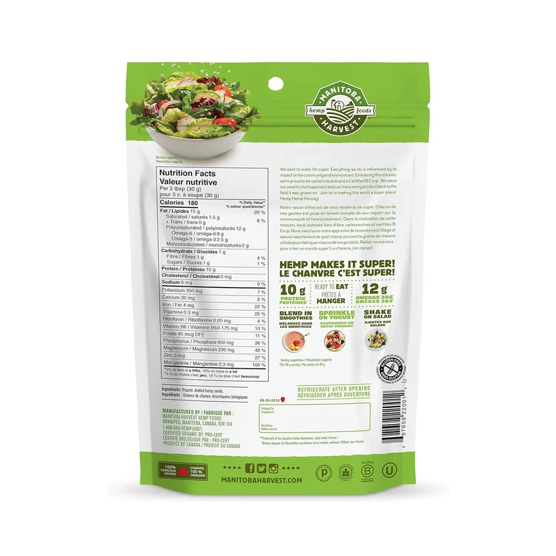 Manitoba Harvest - Organic Hemp Hearts | 340 g