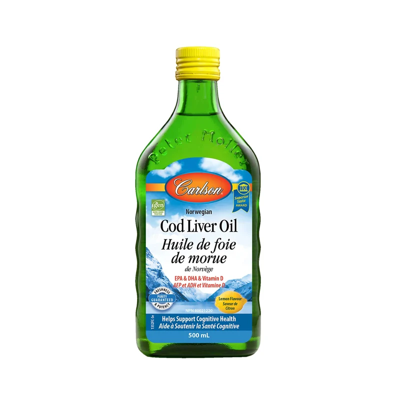 Carlson Laboratories - Norwegian Cod Liver Oil Lemon | 500 mL