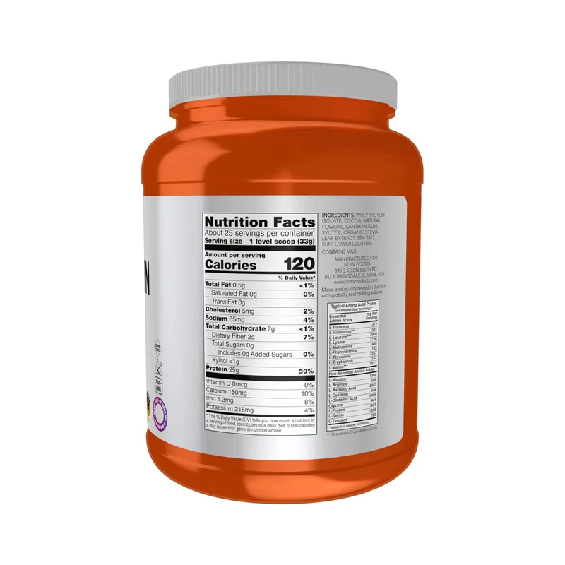 NOW - Whey Isolate Chocolate | 816 g