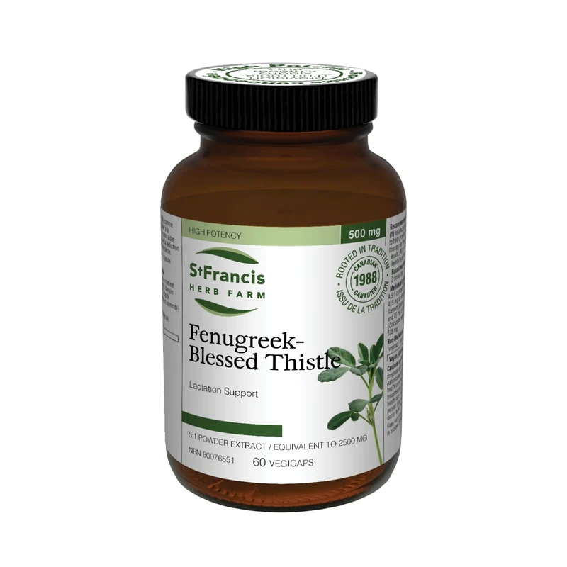 St. Francis - Fenugreek-Blessed Thistle Capsules | 60 Capsules