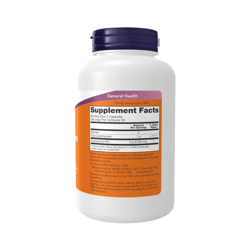 NOW - Glucosamine HCL 1000 mg | 180 Capsules