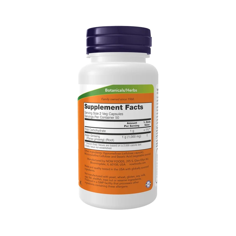 NOW - Panax Ginseng 500 mg | 100 Cap