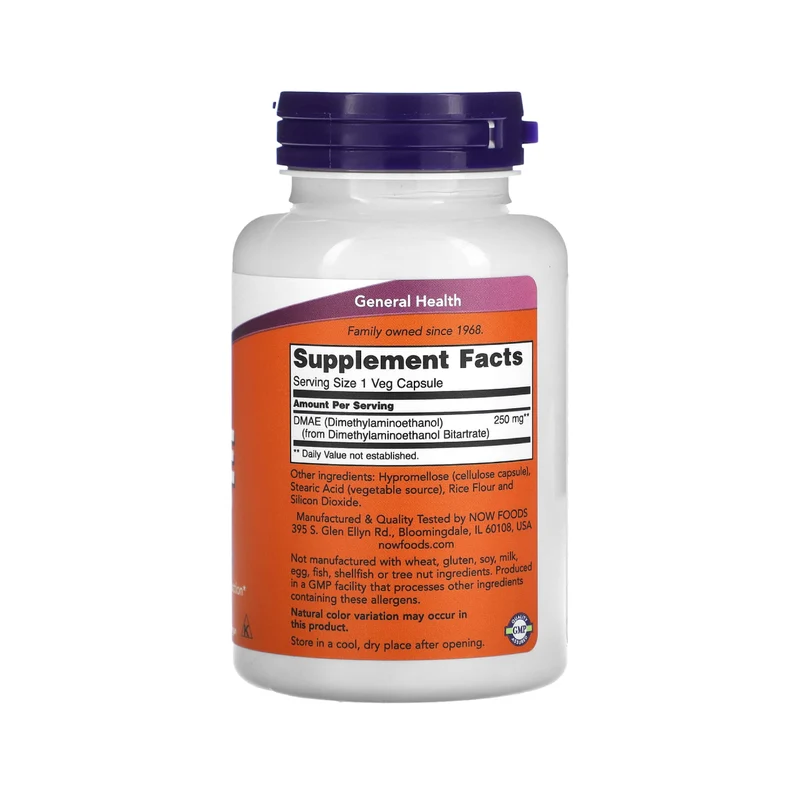 NOW - DMAE 250 mg | 100 Capsules