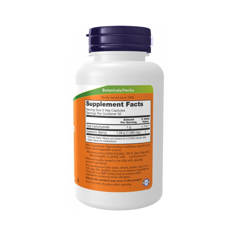NOW - Hawthorn Berry 540 mg | 100 Capsules