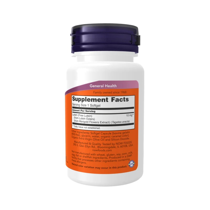 NOW - Lutein 10 mg | 60 Softgels