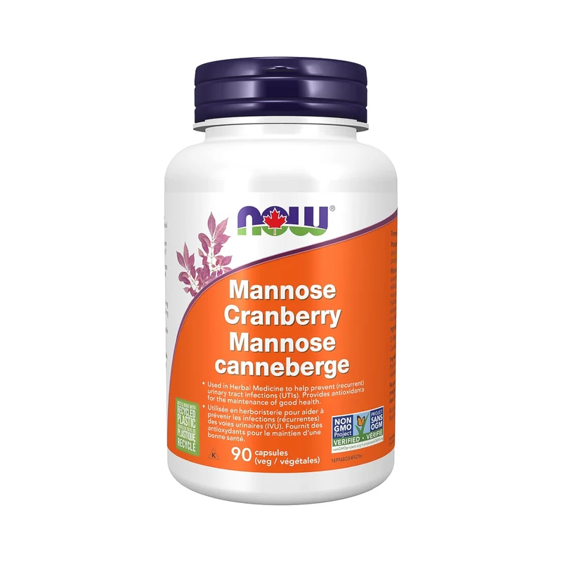 NOW - Mannose Cranberry | 90 Veg Capsules