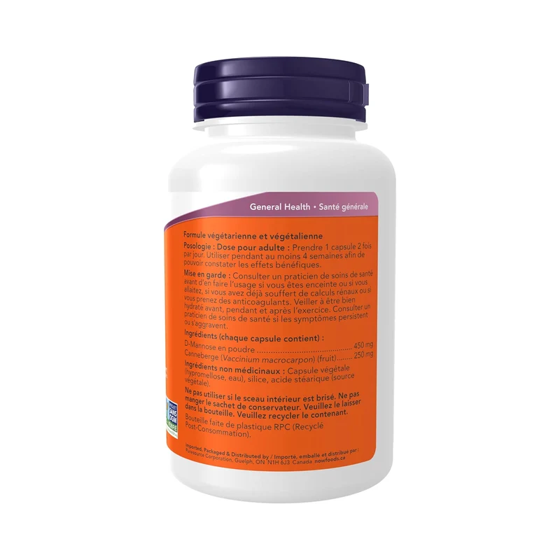 NOW - Mannose Cranberry | 90 Veg Capsules