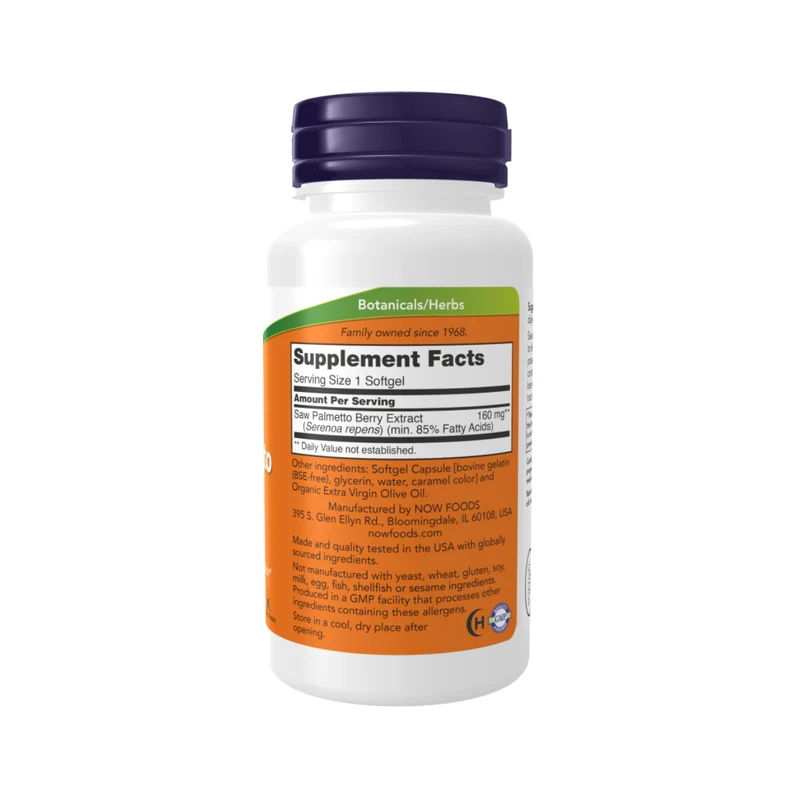 NOW - Saw Palmetto 160 mg | 120 Softgels