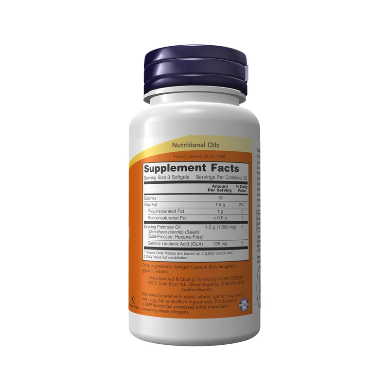 NOW - Evening Primrose Oil 500 mg | 100 Softgels