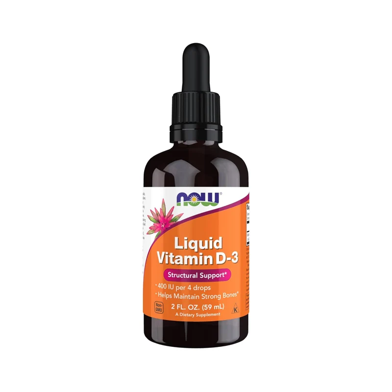 NOW - Kids Vit D-3 Liquid Drops 100 IU | 60 mL