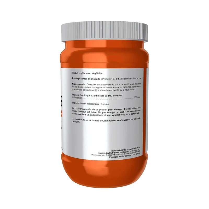 NOW Sports - L-Glutamine Pure Powder Amino Acids | 454 g