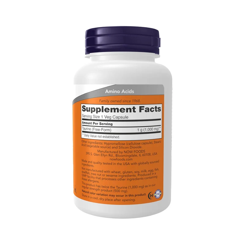 NOW - Taurine 1000 mg | 100 Capsules