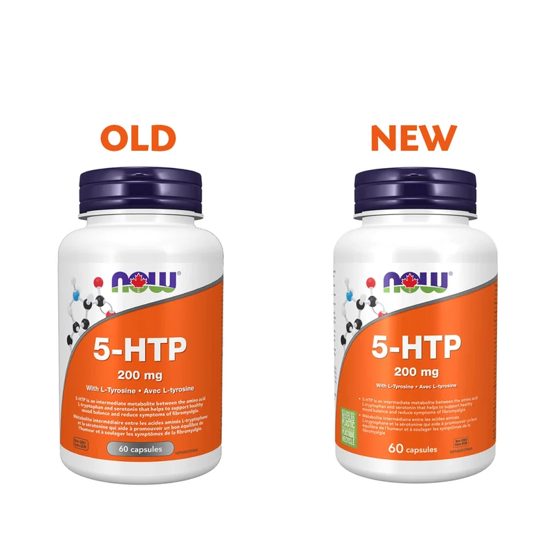 NOW - 5-HTP 200 mg + Tyrosine | 60 Capsules