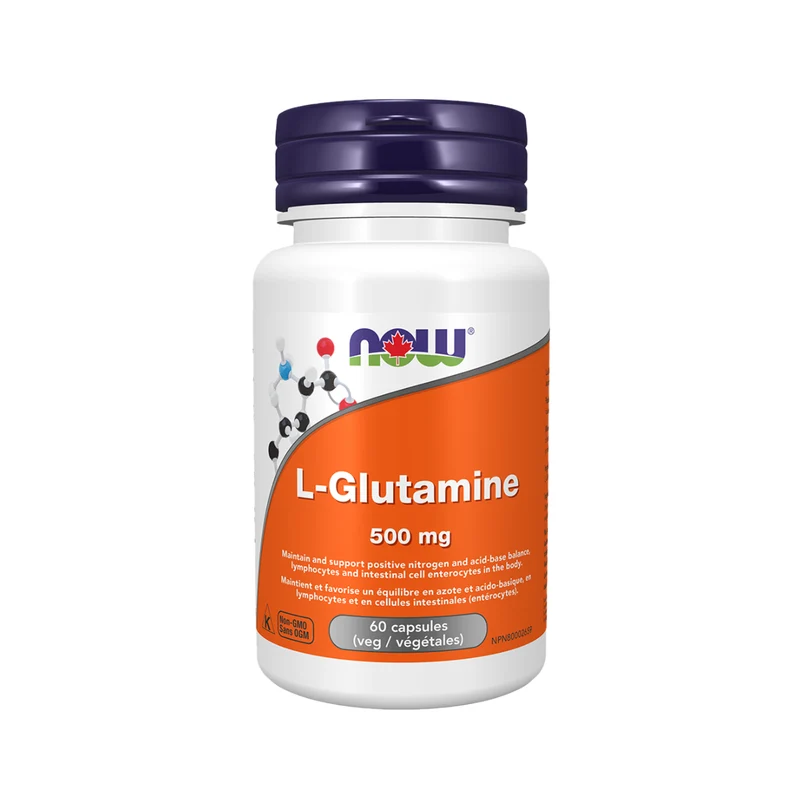 NOW - L-Glutamine 500 mg Free Form | 60 Capsules