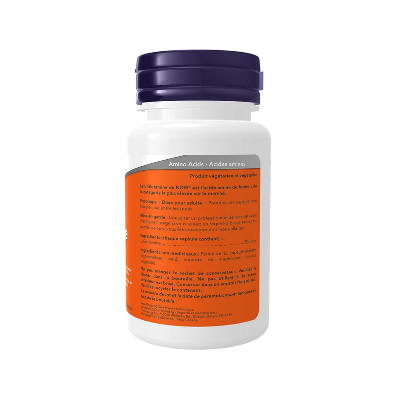 NOW - L-Glutamine 500 mg Free Form | 60 Capsules