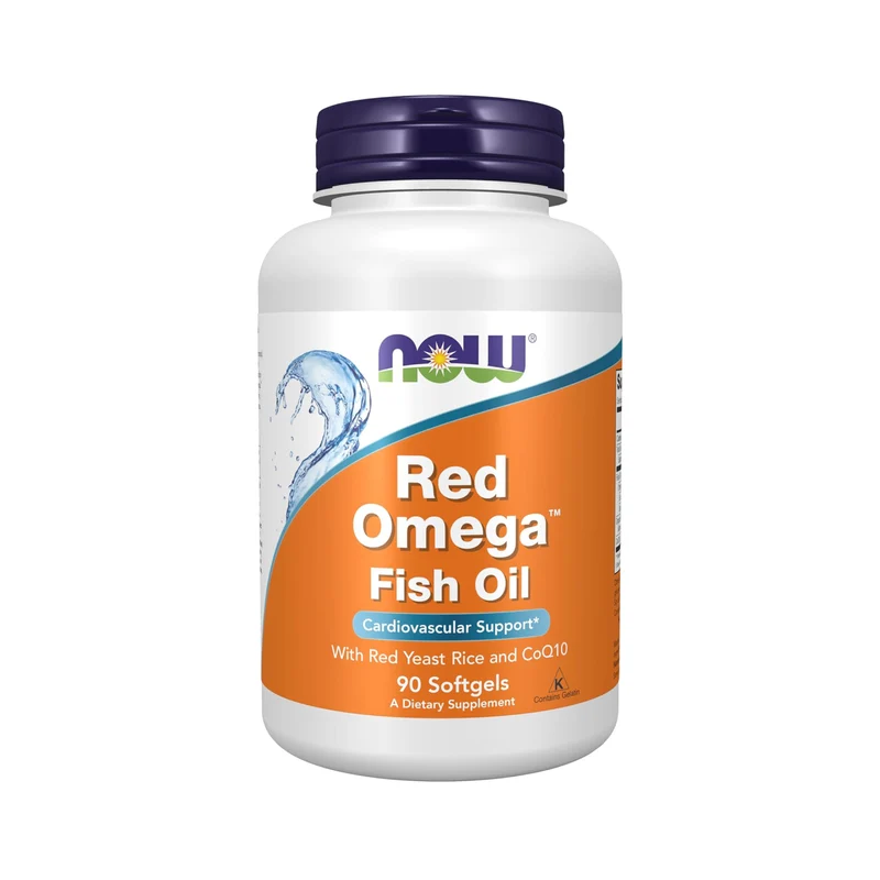 NOW - Red Omega 300 mg RYR+CoQ10+Omega3 | 90 Softgels