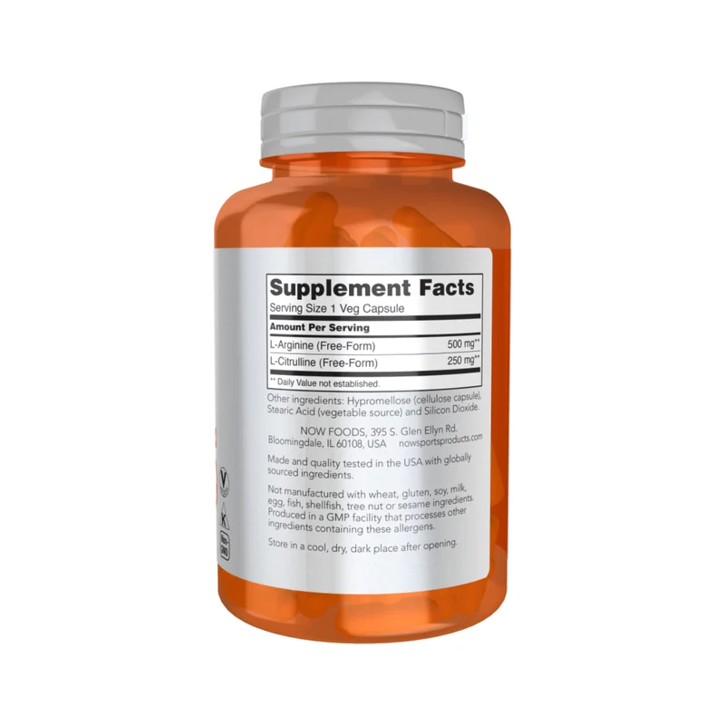 NOW - Arginine & Citrulline | 120 Capsules