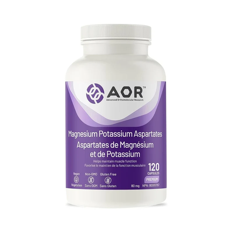 AOR - Magnesium Potassium Aspartates | 120 Capsules