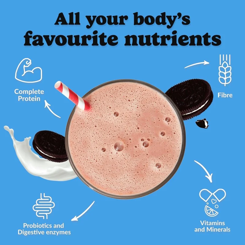 goodprotein - All-In-One Shake Plant-Based Superfood Blend, Cookies & Cream | 880 g