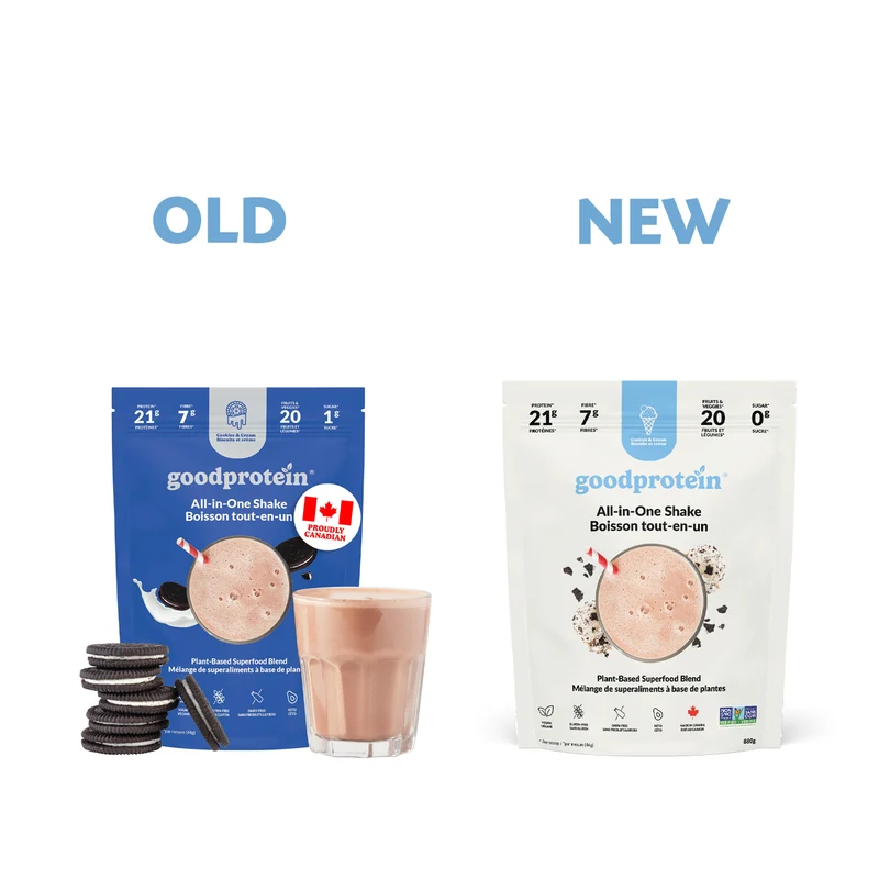 goodprotein - All-In-One Shake Plant-Based Superfood Blend, Cookies & Cream | 880 g