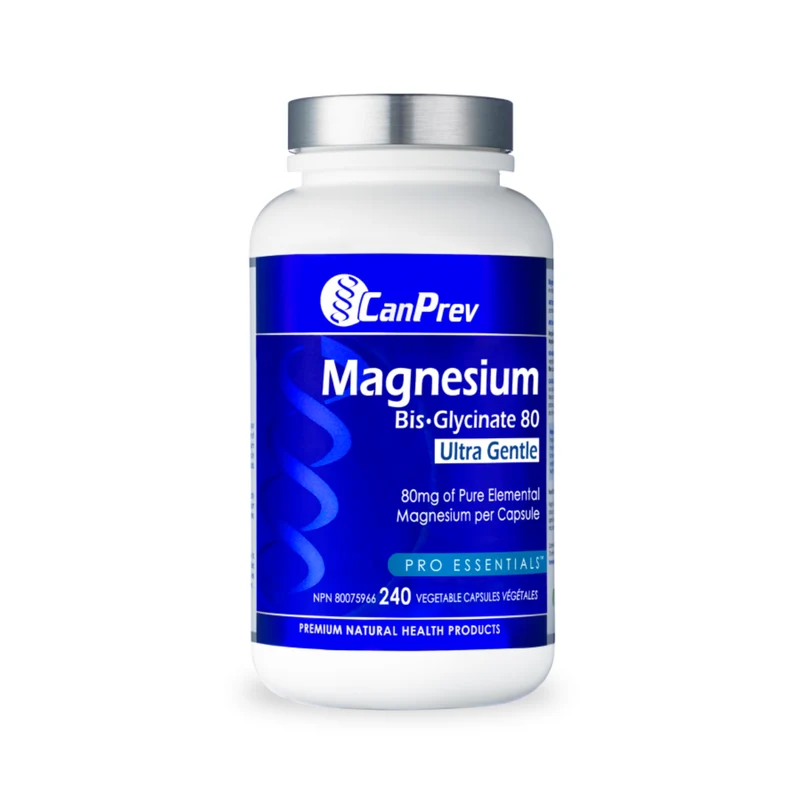 CanPrev - Magnesium Bis-Glyc 80 Ultra Gentle | 240 Capsules