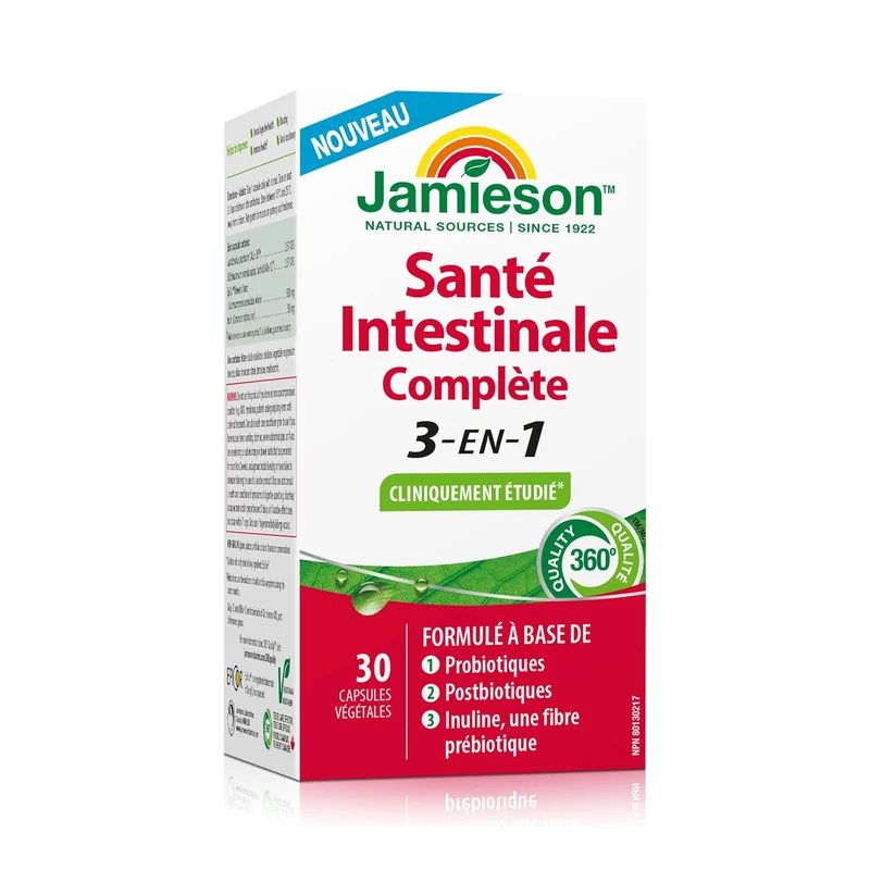 Jamieson - Complete Gut Health 3-in-1 | 30 Vegetarian Capsules