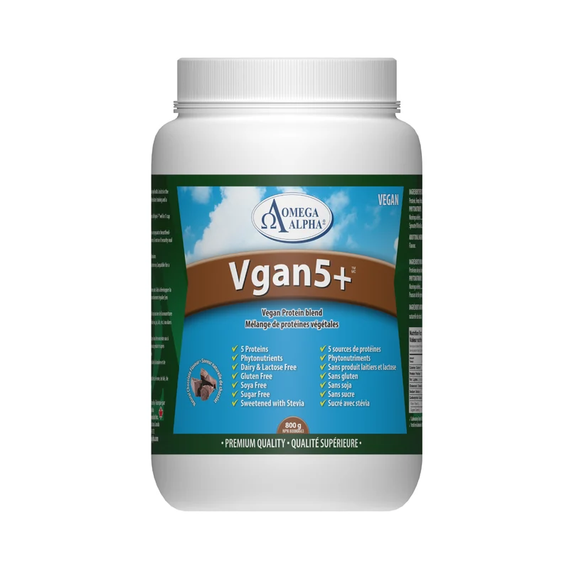 Omega Alpha - Protein Vgan5+ Chocolate Flav | 800 g