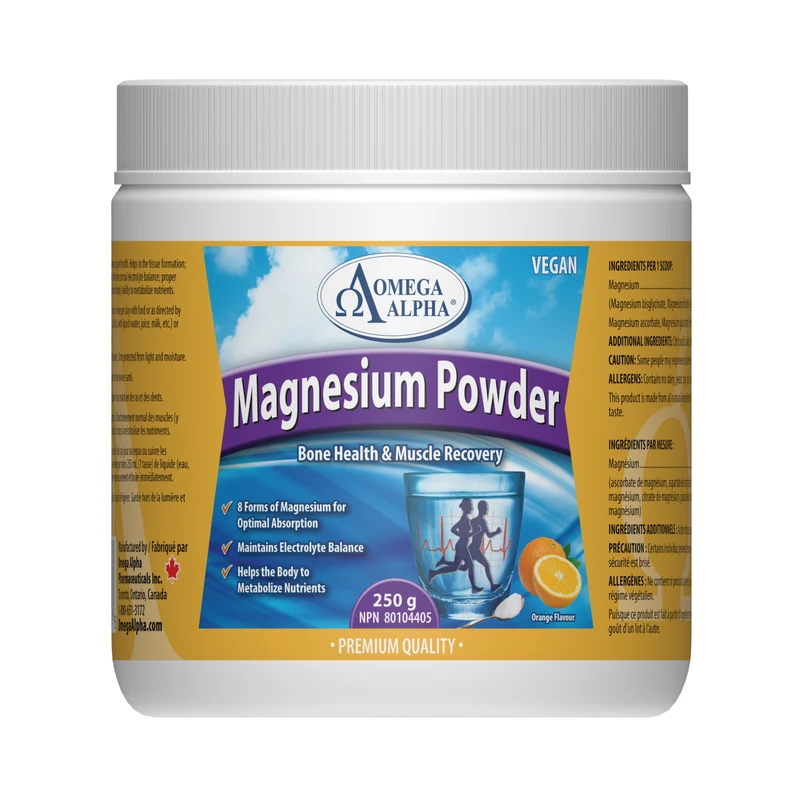Omega Alpha - Magnesium Powder Orange Flav | 250 g