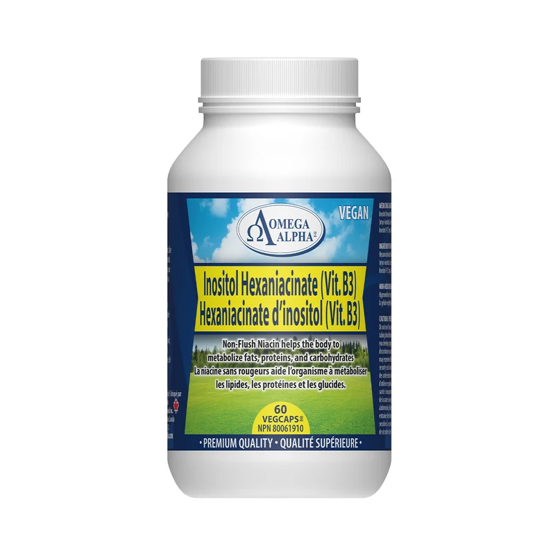 Omega Alpha - Inositol Hexaniacinate Vitamin B3 | 60 vcap