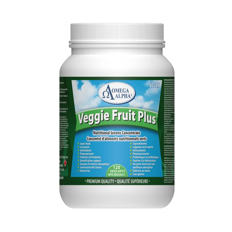 Omega Alpha - Veggie Fruit Plus | 120 Capsules