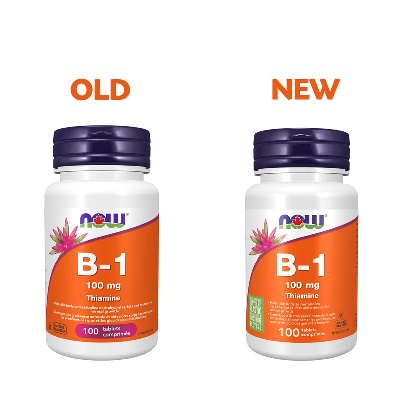 NOW - Vitamin B1 100 mg | 100 Tablets