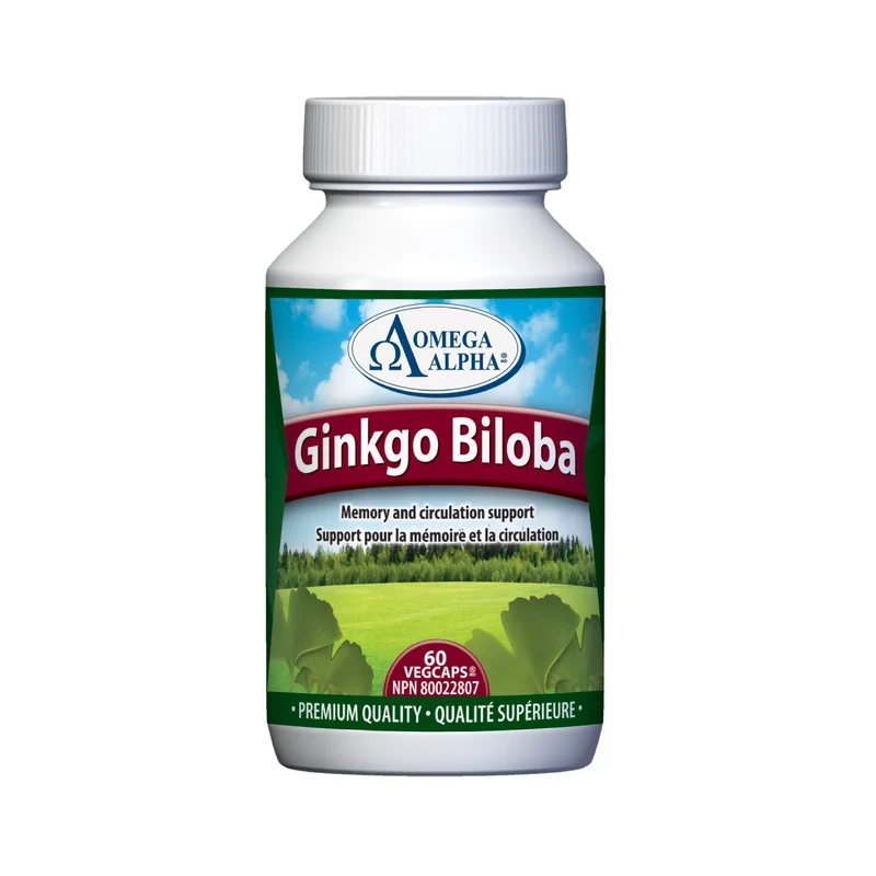Omega Alpha - Ginkgo Biloba Standardized Ext | 60 vcap