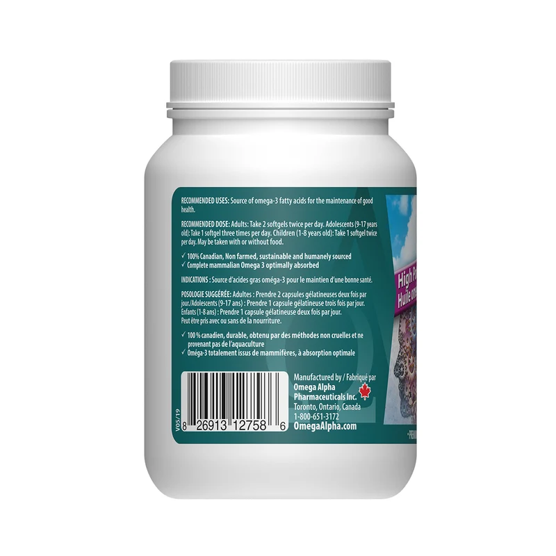 Omega Alpha - High Potency Omega-3 Oil | 100 Softgels