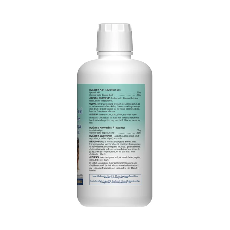 Omega Alpha - Hyaluronic Acid For Cats and Dogs | 1 L