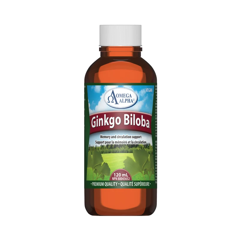 Omega Alpha - Ginkgo Biloba Natural Flavor | 120 mL