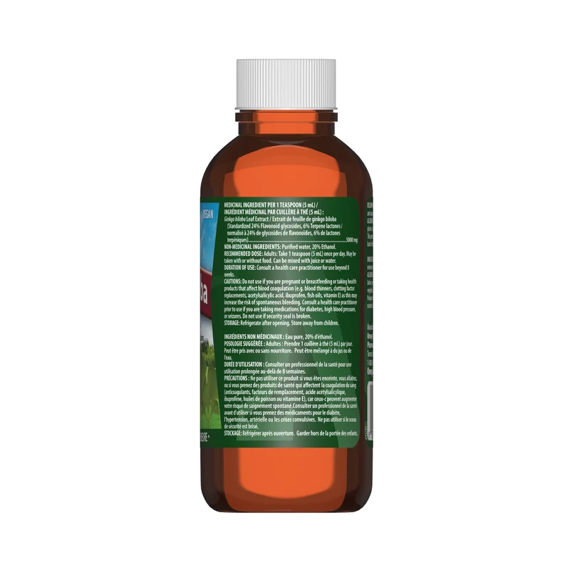 Omega Alpha - Ginkgo Biloba Natural Flavor | 120 mL